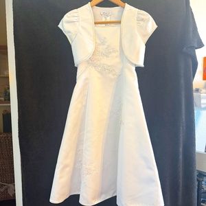 White Girls communion/flower girl dress